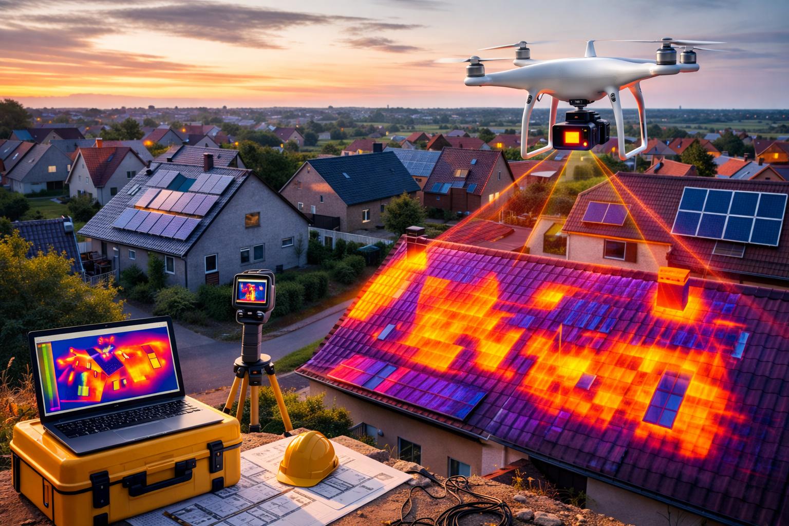 Inspection thermographique drone